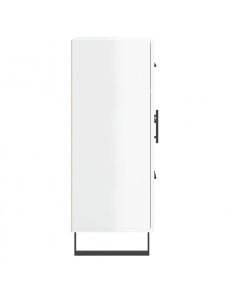 Credenza 69,5x34x90 cm in Legno Multistrato Bianco Lucido