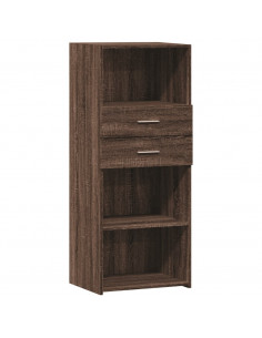 Credenza Rovere Marrone 50x42,5x124 cm in Legno Multistrato 2