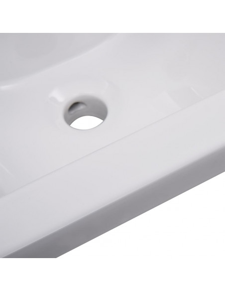 Set Mobili da Bagno Nero in Legno Multistrato