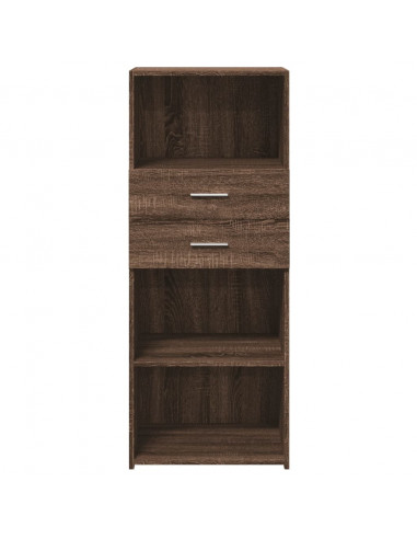 Credenza Rovere Marrone 50x42,5x124 cm in Legno Multistrato