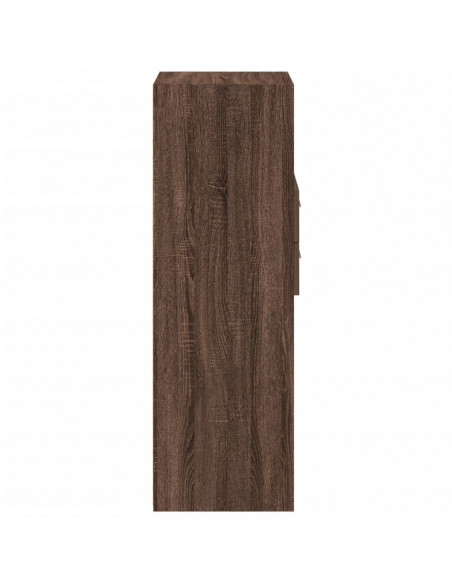 Credenza Rovere Marrone 50x42,5x124 cm in Legno Multistrato