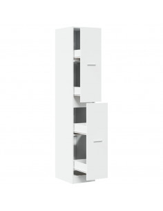 Armadietto da Farmacia Bianco 30x41x174,5 cm in Truciolato 2