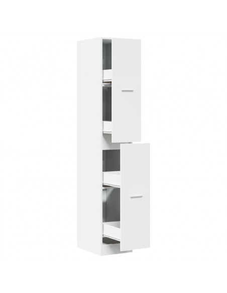 Armadietto da Farmacia Bianco 30x41x174,5 cm in Truciolato