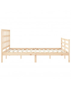 Giroletto con Testiera 160x200 cm in Legno Massello 2