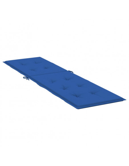 Cuscino per Sdraio Blu Reale (75+105)x50x3 cm