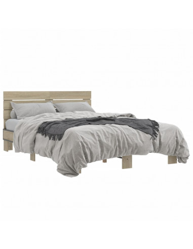 Giroletto Rovere Sonoma 140x190 cm in Legno Multistrato Metallo