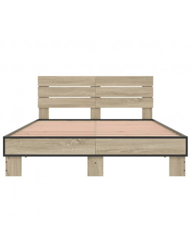 Giroletto Rovere Sonoma 140x190 cm in Legno Multistrato Metallo