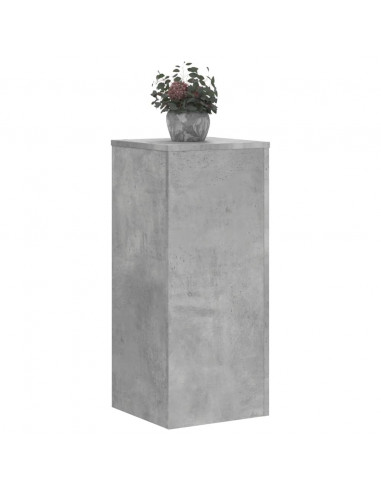 Supporti per Piante 2 pz Grigio 30x30x70 cm Legno Multistrato