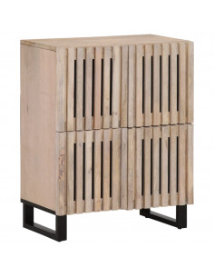 Credenza 60x34x75 cm in Legno Massello di Mango 2
