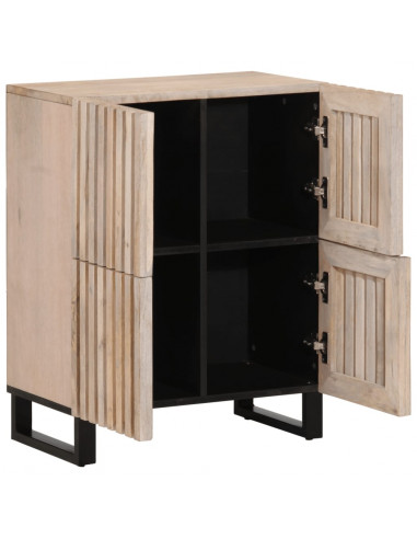 Credenza 60x34x75 cm in Legno Massello di Mango