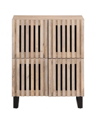 Credenza 60x34x75 cm in Legno Massello di Mango