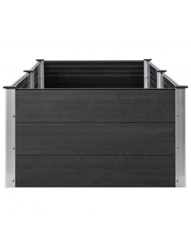 Letto Rialzato da Giardino 200x100x54 cm in WPC Grigio