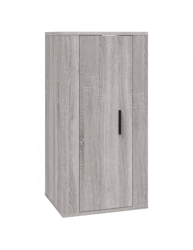 Set Mobili Porta TV 2 pz Grigio Sonoma in Legno Multistrato