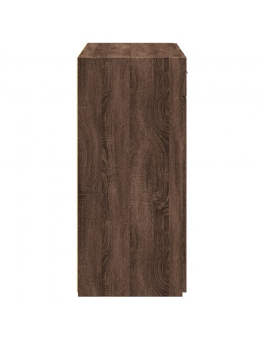 Credenza Rovere Marrone 80x42,5x93 cm in Legno Multistrato