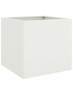 Fioriera Bianca 42x40x39 cm in Acciaio Laminato a Freddo 2