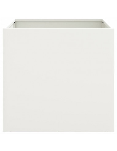 Fioriera Bianca 42x40x39 cm in Acciaio Laminato a Freddo