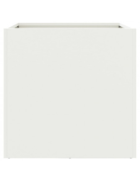 Fioriera Bianca 42x40x39 cm in Acciaio Laminato a Freddo