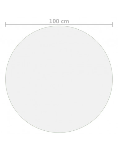 Protezione Tavolo Opaca Ø 100 cm 2 mm in PVC