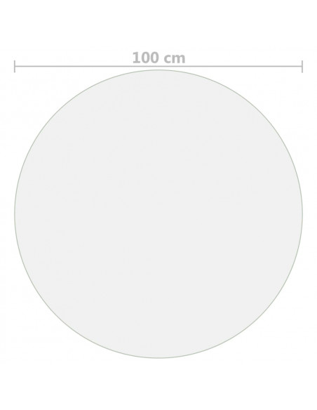 Protezione Tavolo Opaca Ø 100 cm 2 mm in PVC