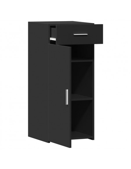 Credenza Nera 40x42,5x93 in Legno Multistrato