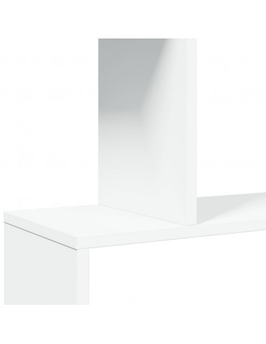 Libreria Divisorio 4 Ripiani Bianca 70x24x129 cm in Truciolato