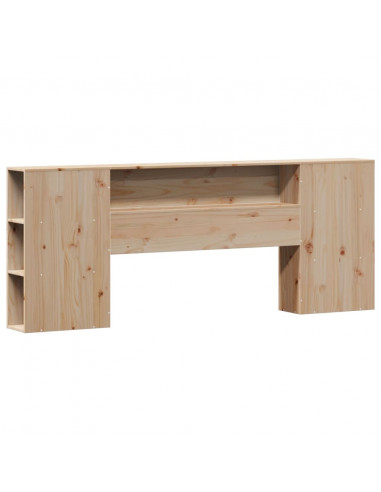 Letto Libreria senza Materasso 180x200 cm in Legno di Pino