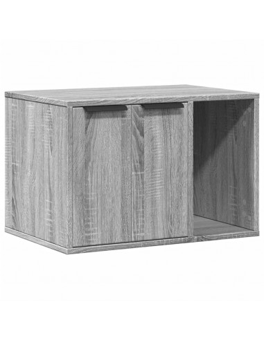 Recinto Lettiera Gatti Grigio Sonoma 60x40x40 cm in Truciolato