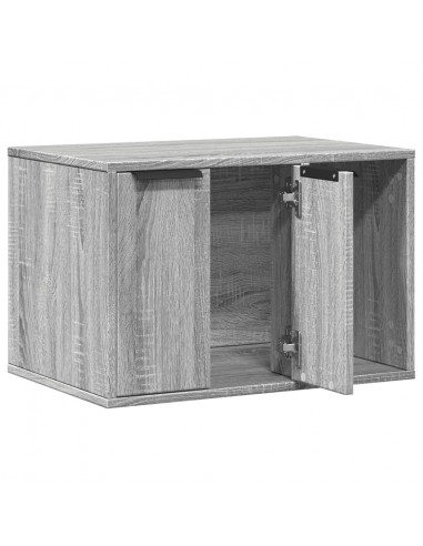 Recinto Lettiera Gatti Grigio Sonoma 60x40x40 cm in Truciolato