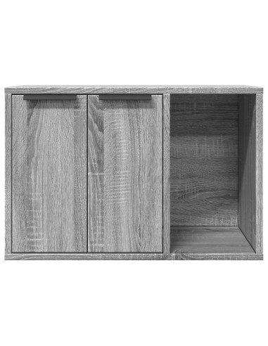 Recinto Lettiera Gatti Grigio Sonoma 60x40x40 cm in Truciolato