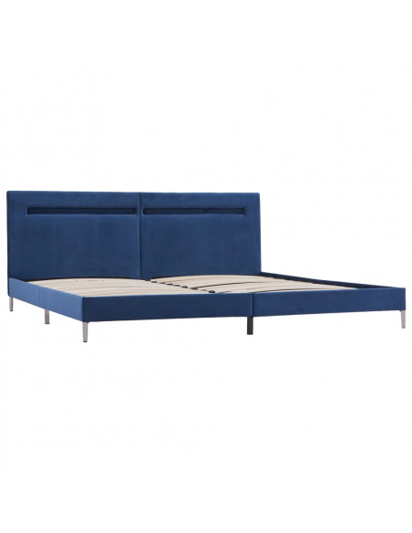 Giroletto con Luci LED Blu in Tessuto 180x200 cm