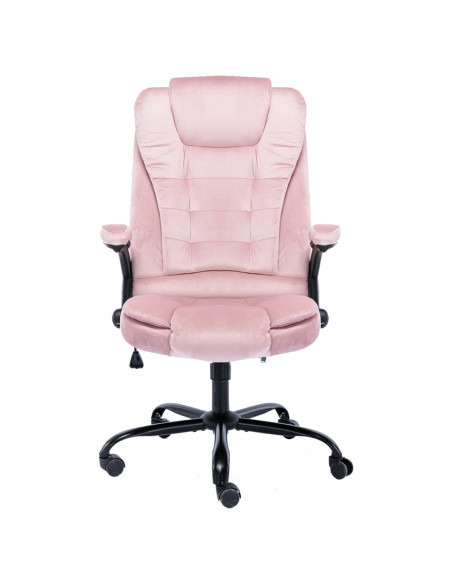 Sedia da Ufficio Rosa in Velluto
