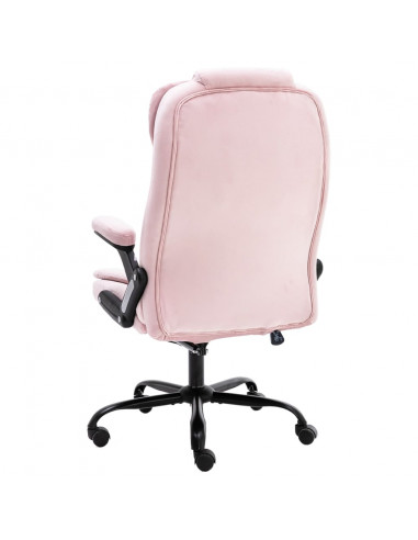 Sedia da Ufficio Rosa in Velluto