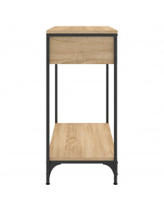 Tavolino Consolle Rovere Sonoma 75x34,5x75cm Legno Multistrato 2