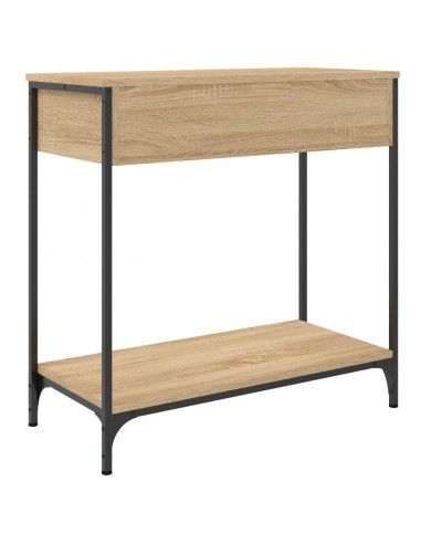 Tavolino Consolle Rovere Sonoma 75x34,5x75cm Legno Multistrato