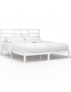 Giroletto Bianco in Legno Massello 200x200 cm 2