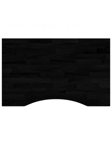 Piano Scrivania Marrone Scuro 80x60x2,5 cm in Rovere Massello
