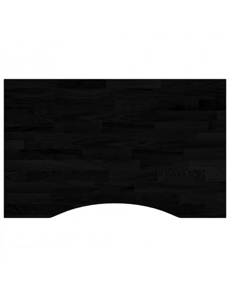 Piano Scrivania Marrone Scuro 80x60x2,5 cm in Rovere Massello
