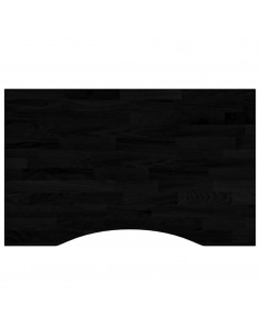 Piano Scrivania Marrone Scuro 80x50x2,5 cm in Rovere Massello