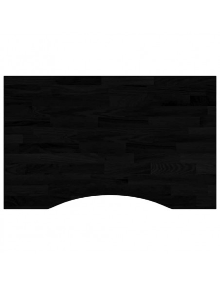 Piano Scrivania Marrone Scuro 80x50x2,5 cm in Rovere Massello