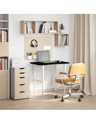 Piano Scrivania Marrone Scuro 80x50x2,5 cm in Rovere Massello