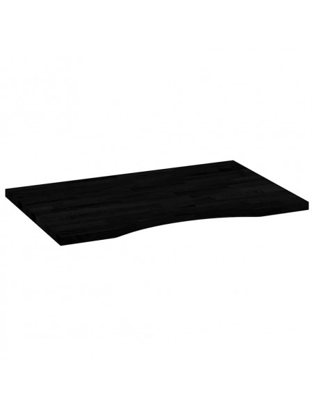 Piano Scrivania Marrone Scuro 80x50x2,5 cm in Rovere Massello
