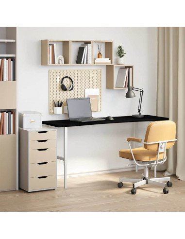 Piano Scrivania Marrone Scuro 160x50x2,5 cm in Rovere Massello