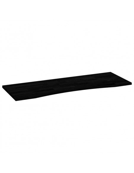 Piano Scrivania Marrone Scuro 140x50x2,5 cm in Rovere Massello