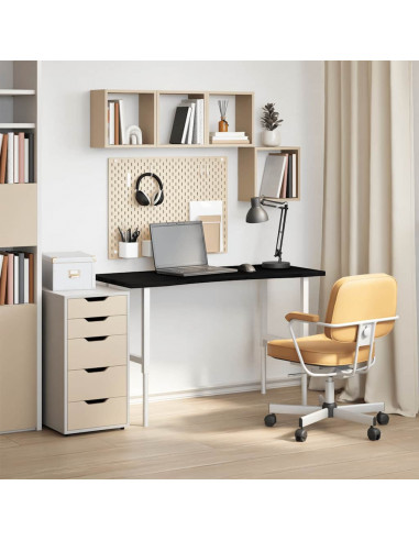 Piano Scrivania Marrone Scuro 120x60x2,5 cm in Rovere Massello