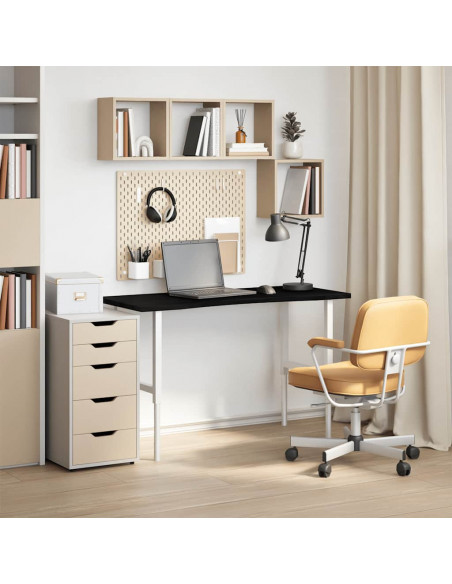 Piano Scrivania Marrone Scuro 120x60x2,5 cm in Rovere Massello