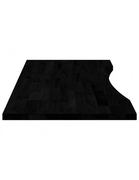 Piano Scrivania Marrone Scuro 120x60x2,5 cm in Rovere Massello