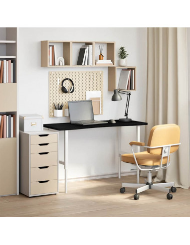 Piano Scrivania Marrone Scuro 120x50x2,5 cm in Rovere Massello