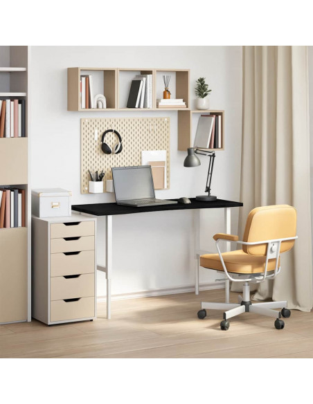 Piano Scrivania Marrone Scuro 120x50x2,5 cm in Rovere Massello