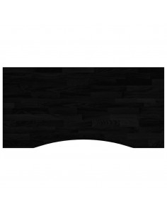 Piano Scrivania Marrone Scuro 100x60x2,5 cm in Rovere Massello