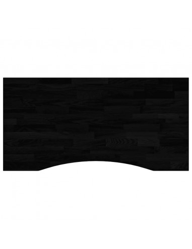 Piano Scrivania Marrone Scuro 100x60x2,5 cm in Rovere Massello